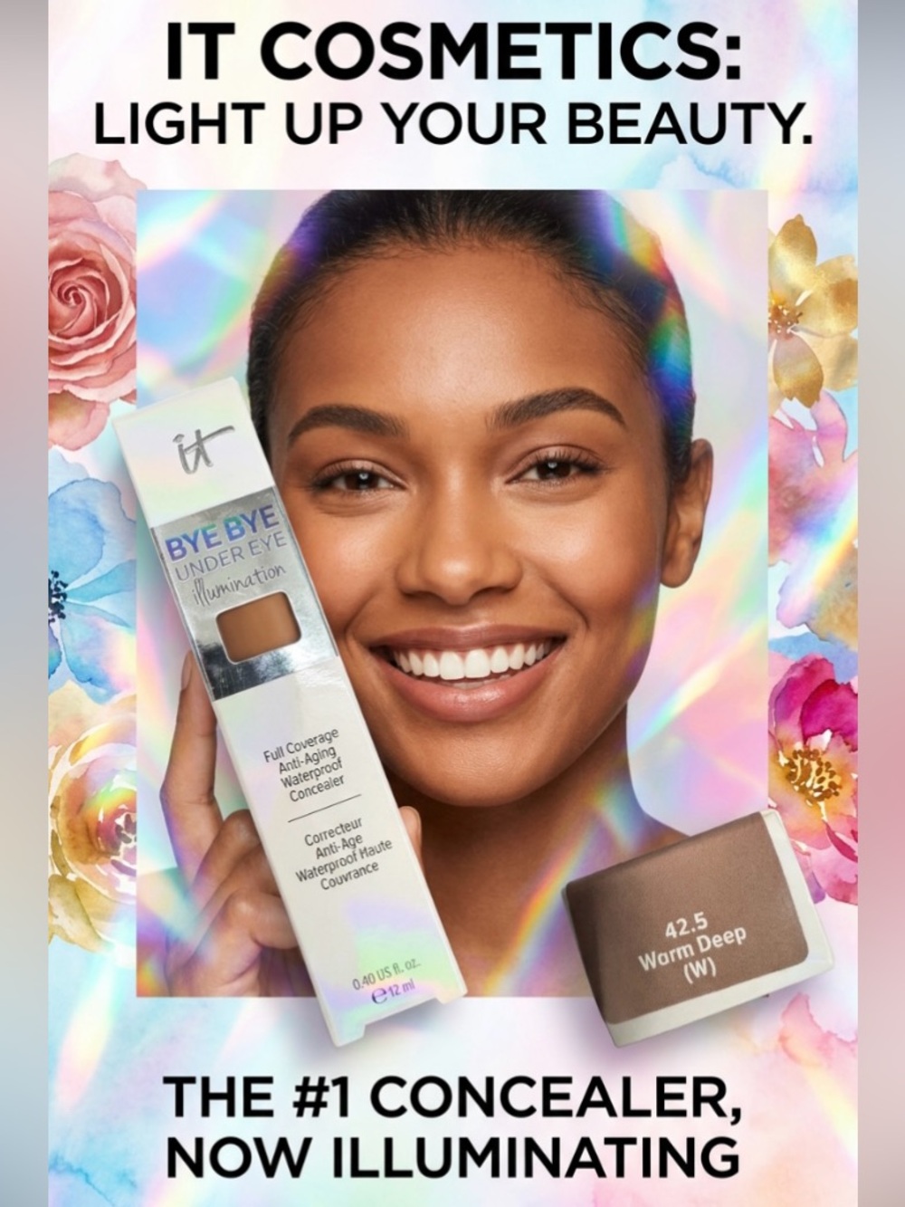 New ~ IT Cosmetics Bye Bye Under Eye Illumination Concealer - Warm Deep 42.5